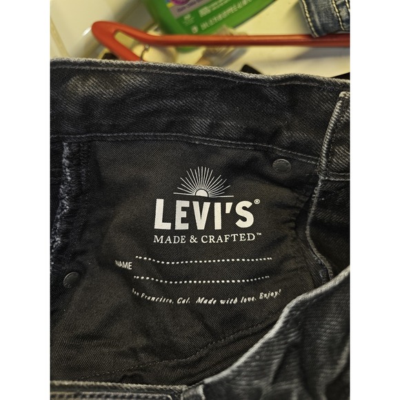 Levi's Made & Crafted Barrel Jeans Women's Blue Tag Big E Cropped - Picture 6 of 8